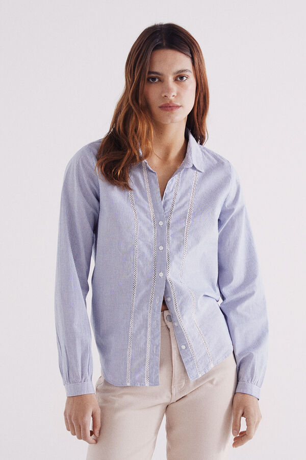 Springfield Camisa Mujer Y Springfield Vaquera Tencel Camisa
