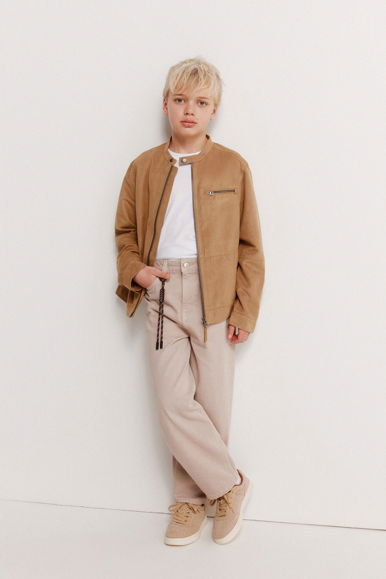 Springfield Kids Chaqueta de antelina para ni&ntilde;o.