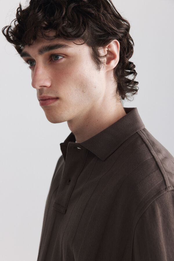 Springfield Polo de estrutura regular fit cru