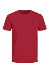 Jack & Jones T-shirt slim bordada vermelho