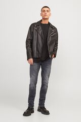 Jack & Jones Jeans slim cinco bolsos preto