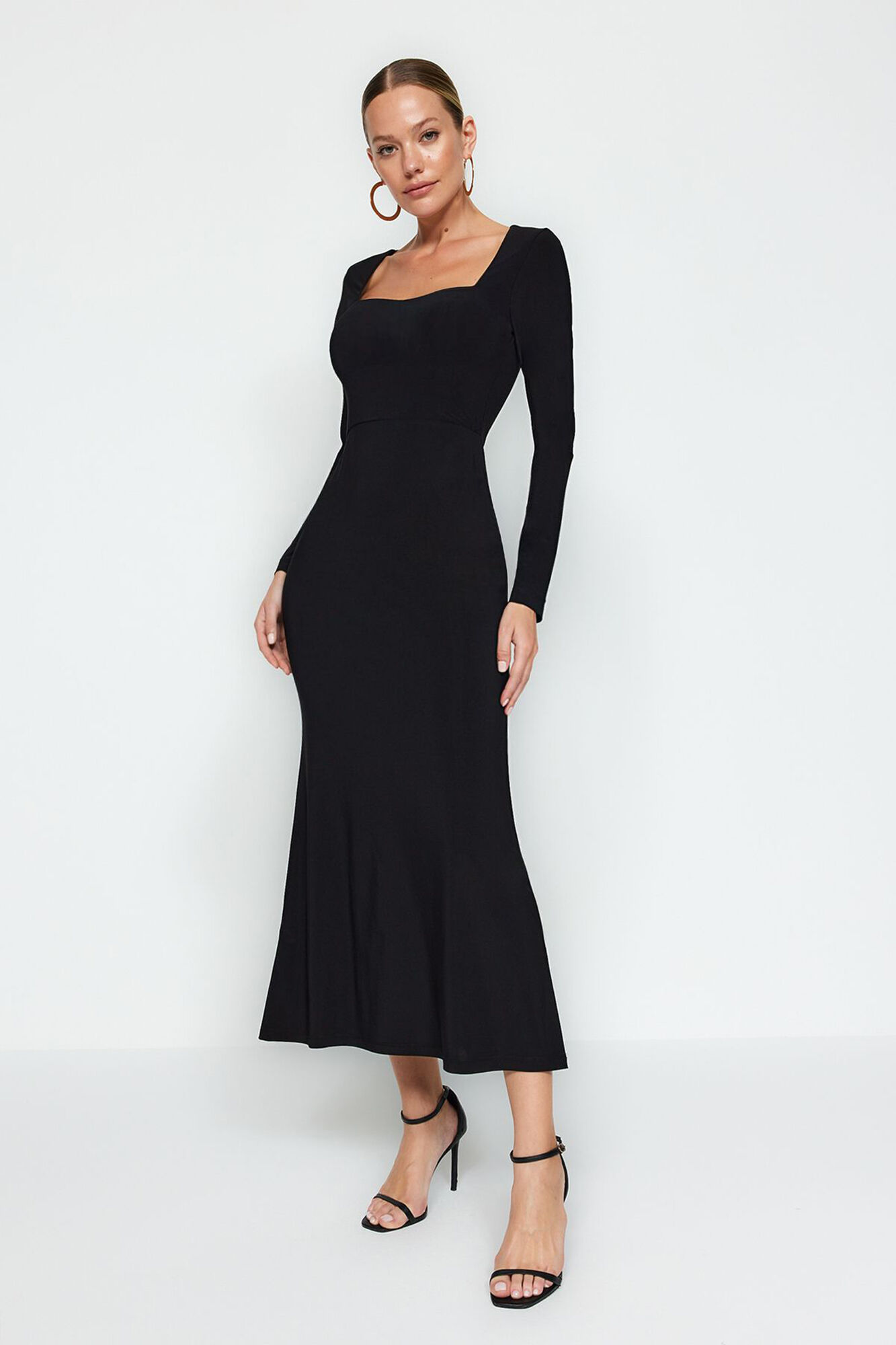 Trendyol Vestido maxi de malha