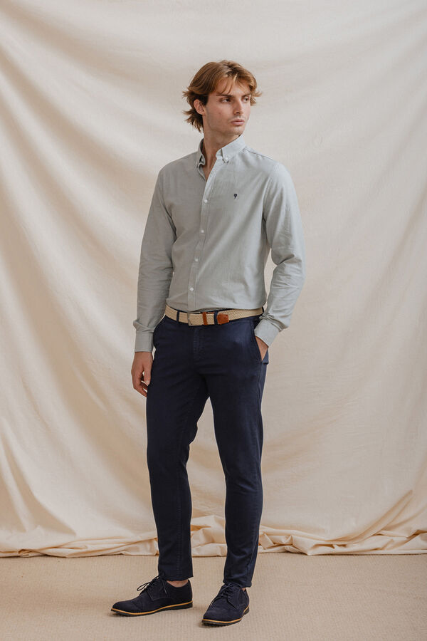 Celopman Camisa Oxford verde