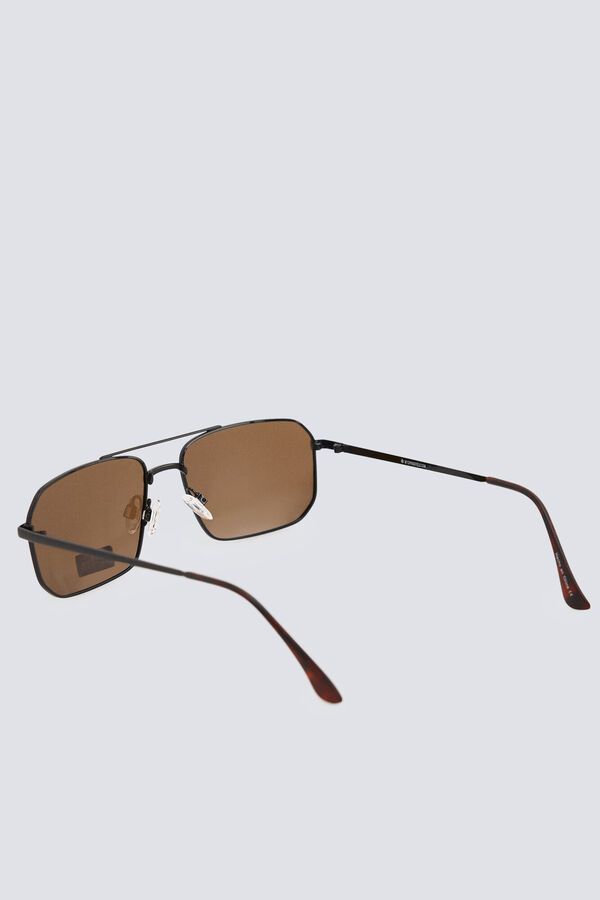 Springfield Gafas sol estilo aviador rectangulares marr&oacute;n