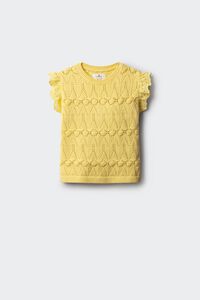 Springfield Kids Top de malha com folhos para menina