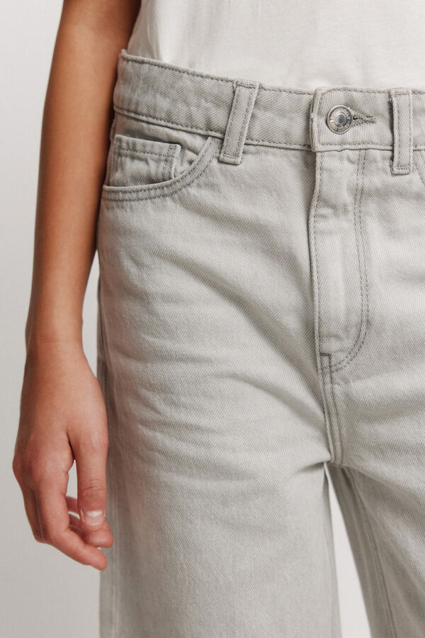 Springfield Kids Jeans culotte para menina cinzento