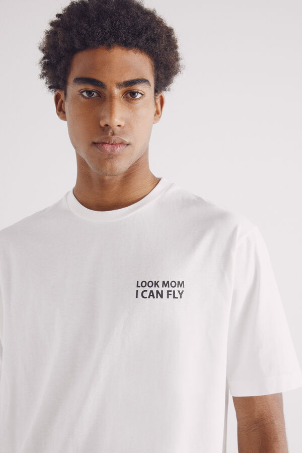 Springfield camiseta eu posso voar bege