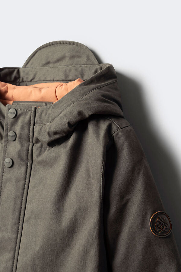 Springfield Kids Parka cinza para criança bege