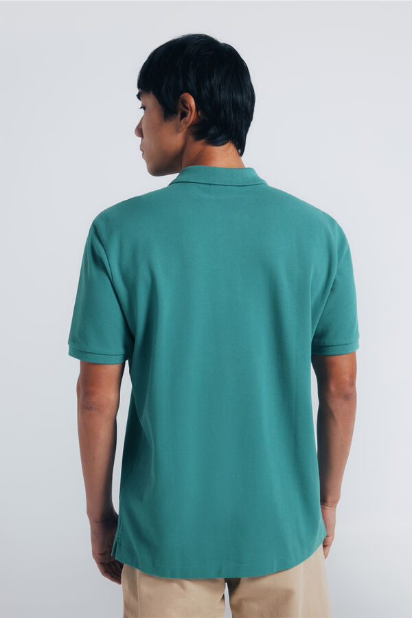 Springfield Polo piqué básico regular fit verde