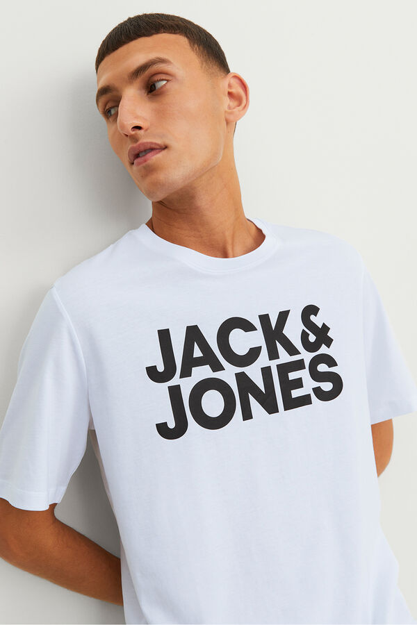 Jack & Jones T-shirt regular fit branco