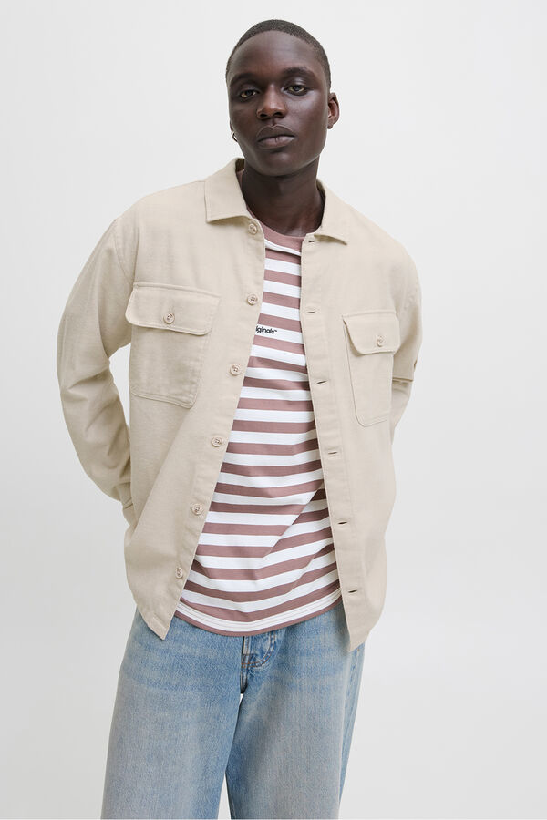 Jack & Jones Camisa oversize de corte holgado gris