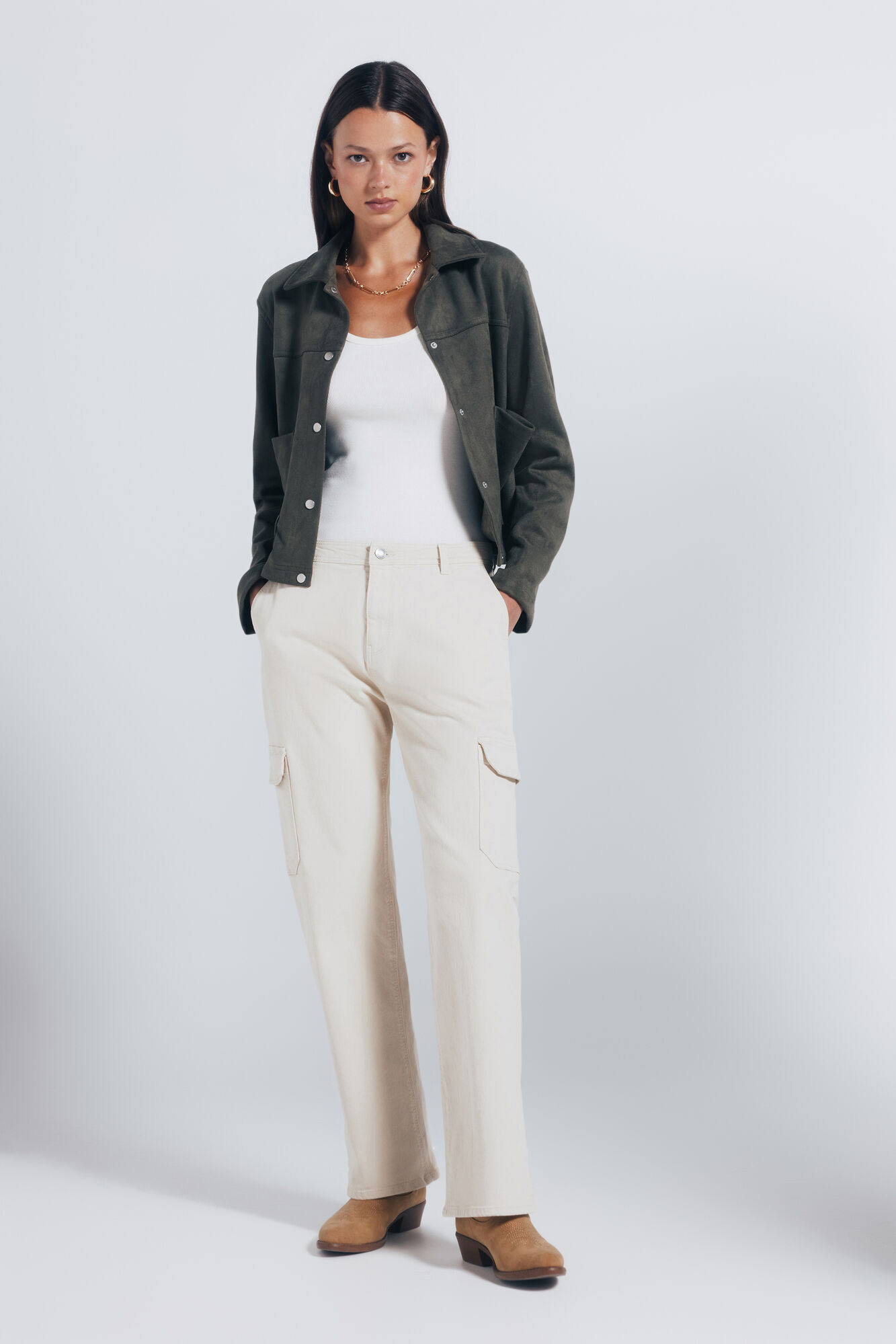 Springfield Cal&ccedil;as cargo de algod&atilde;o