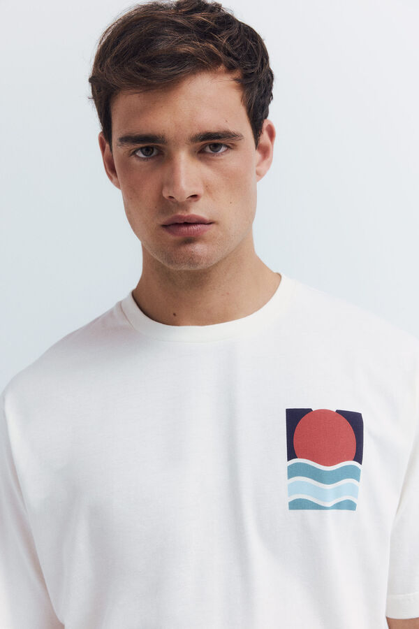 Springfield T-shirt palmeiras bege
