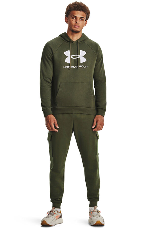 Under Armour Sudadera de algodón de hombre kaki