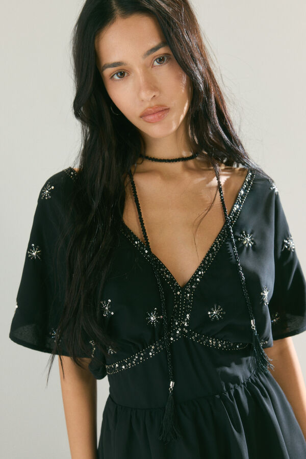 High Spirits Vestido Lucky preto