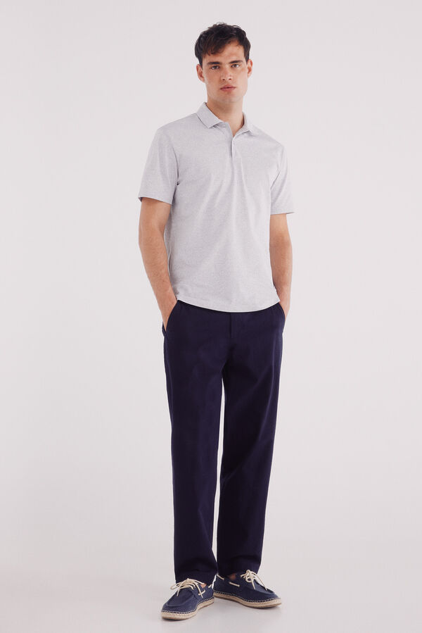 Springfield Polo jersey microraya blanco