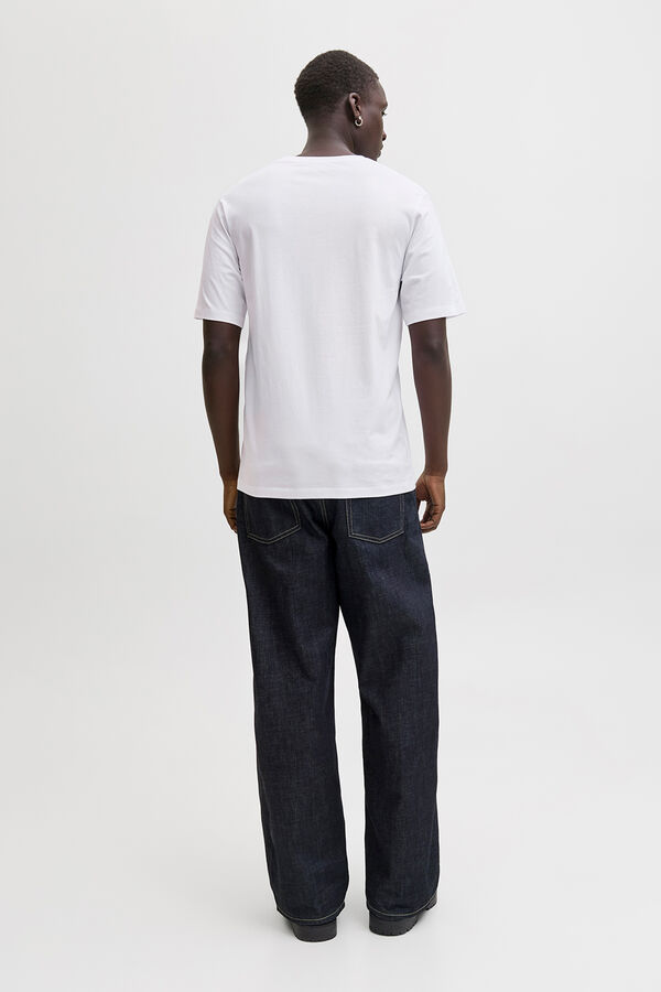 Jack & Jones T-shirt com logo na frente branco