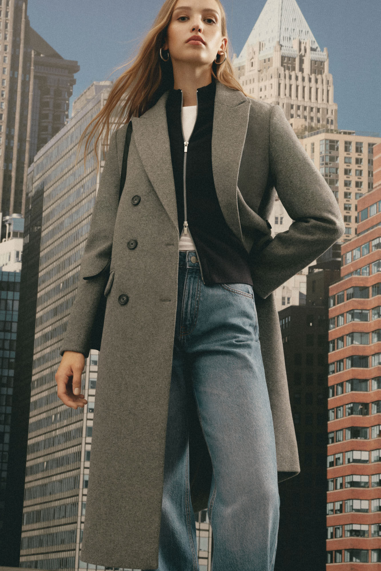 Springfield Sobretudo longo trespassado