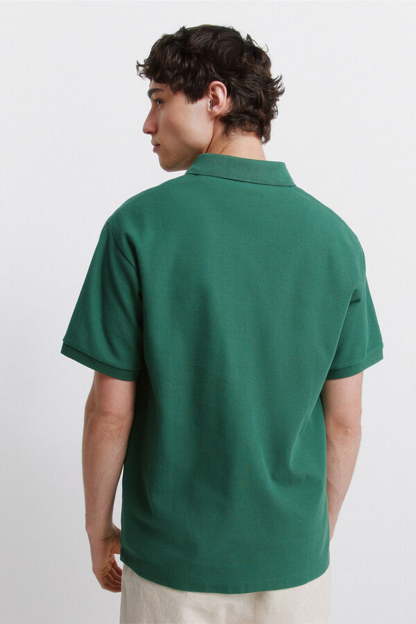 Springfield Polo em estrutura regular fit verde