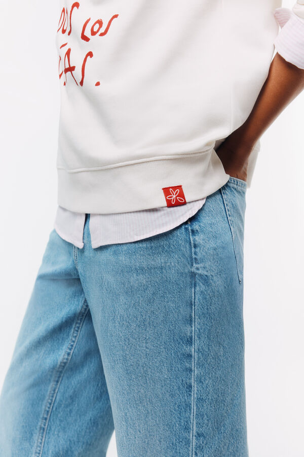 Springfield Sweatshirt "Te quiero mucho todos los d&iacute;as" bege