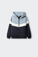 Springfield Kids Sweatshirt b&aacute;sica cortada e cosida para crian&ccedil;a azul