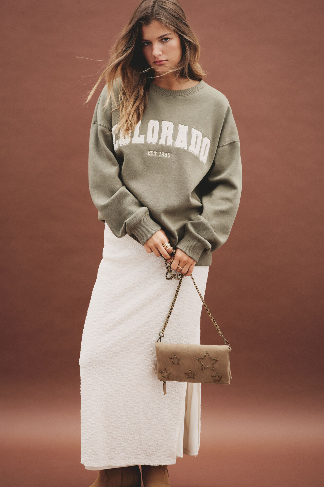 Springfield Saia midi de crochet