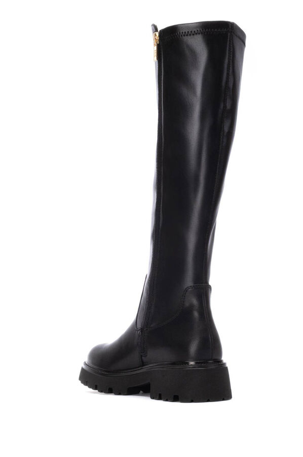 XTI Botas de couro sintético preto