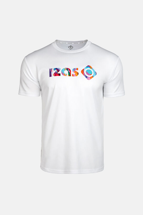 Izas T-shirt com logo grande de Laredo branco