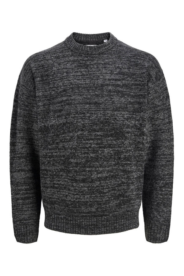 Jack & Jones Camisola básico de malha cinzento