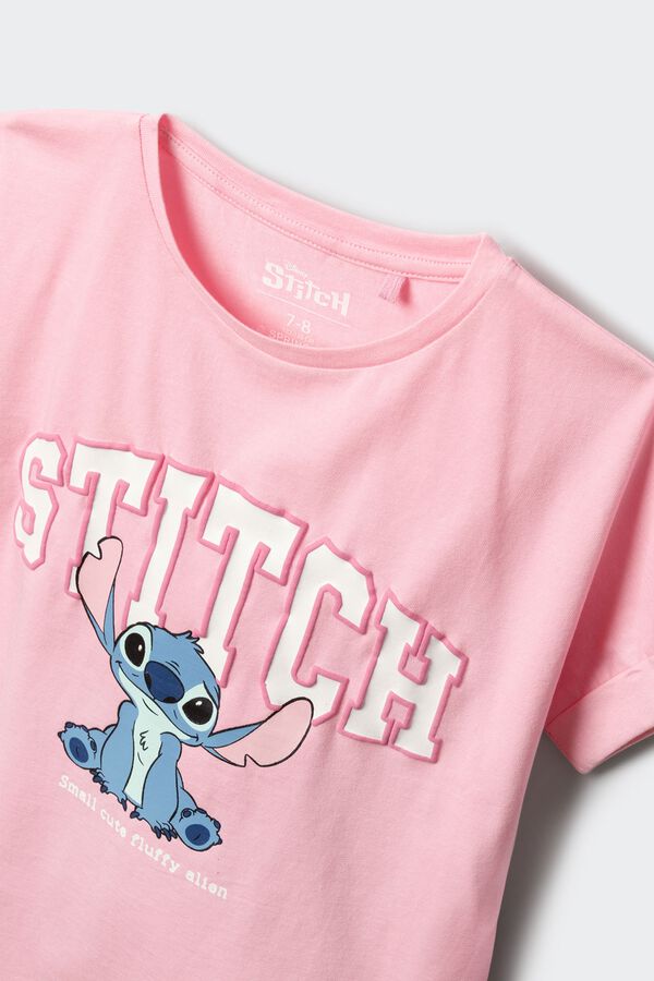 Springfield Kids T-shirt de manga curta "Lilo &Stich" menina rosa