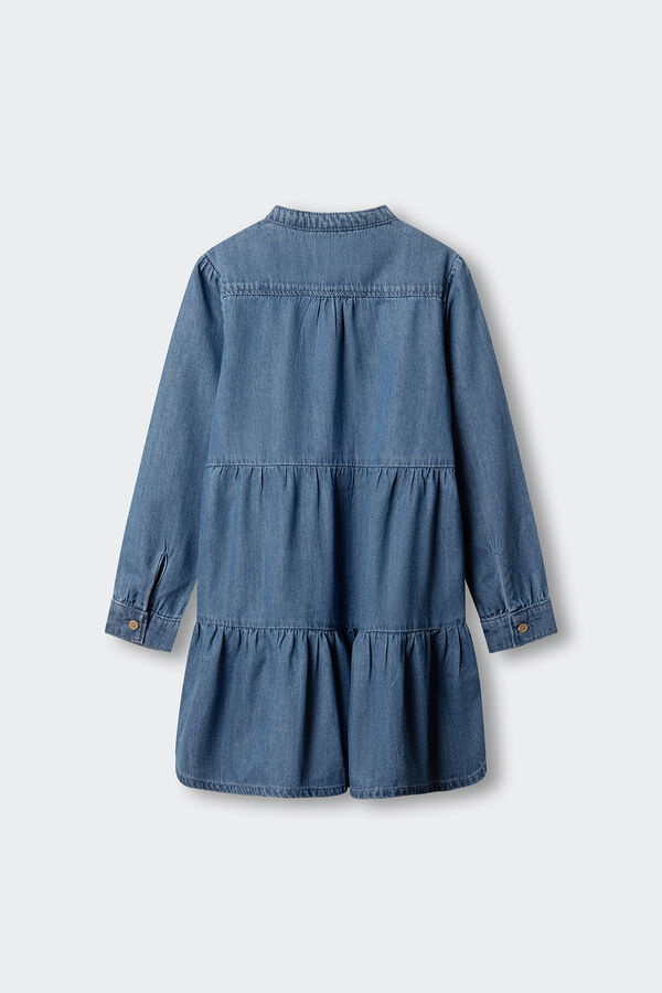 Springfield Kids Vestido de ganga para menina azul