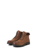 Jack & Jones Botins de cano alto de couro estampado