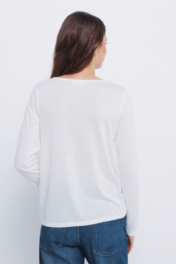 Springfield Camisa de folho plumeti estampado