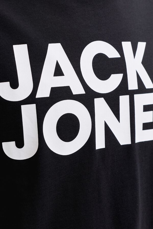 Jack & Jones T-shirt de manga curta com logo cinzento