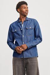 Jack & Jones Camisa estruturada com ajuste confortável azul