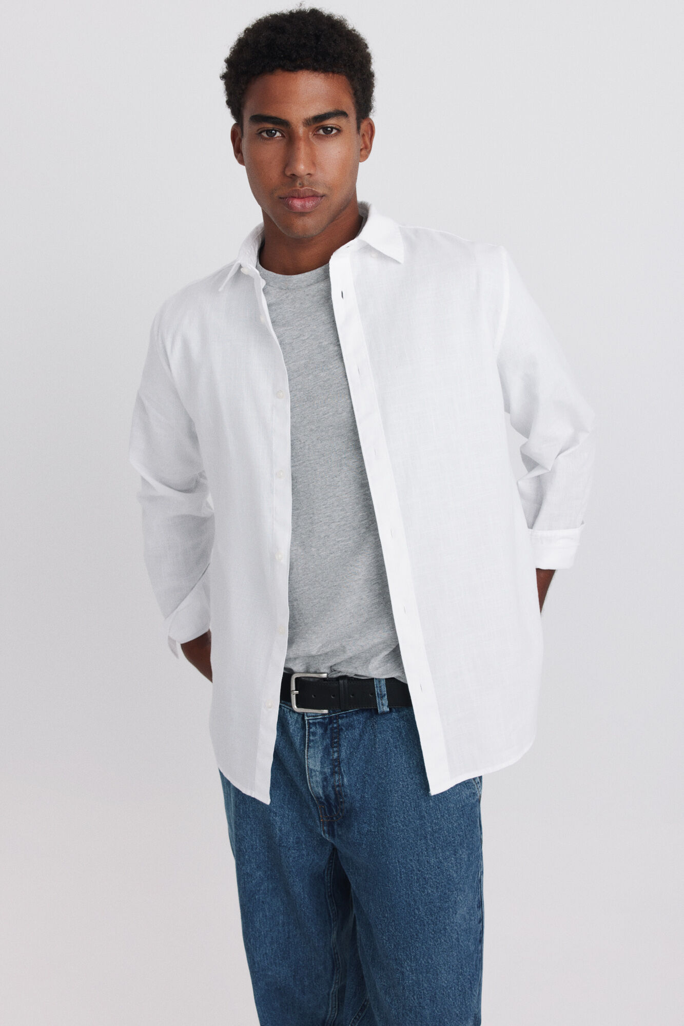 Springfield Camisa tipo linho