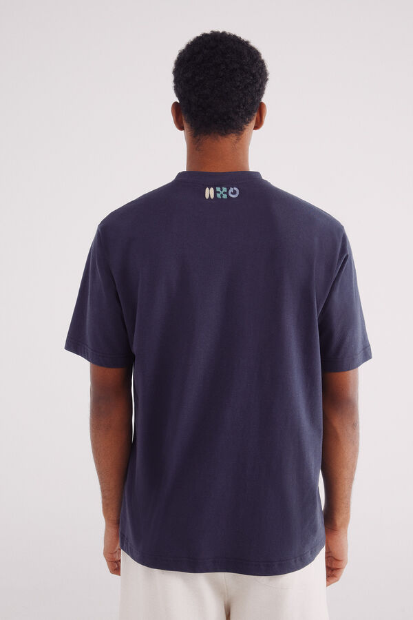 Springfield camiseta do departamento criativo azul