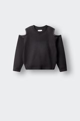 Springfield Kids Camisola de ombros descobertos menina preto