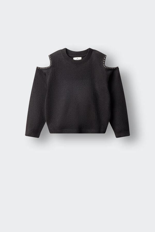 Springfield Kids Camisola de ombros descobertos menina preto