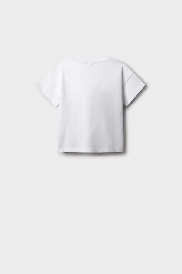 Springfield Kids T-shirt de manga curta cowboy de menina branco