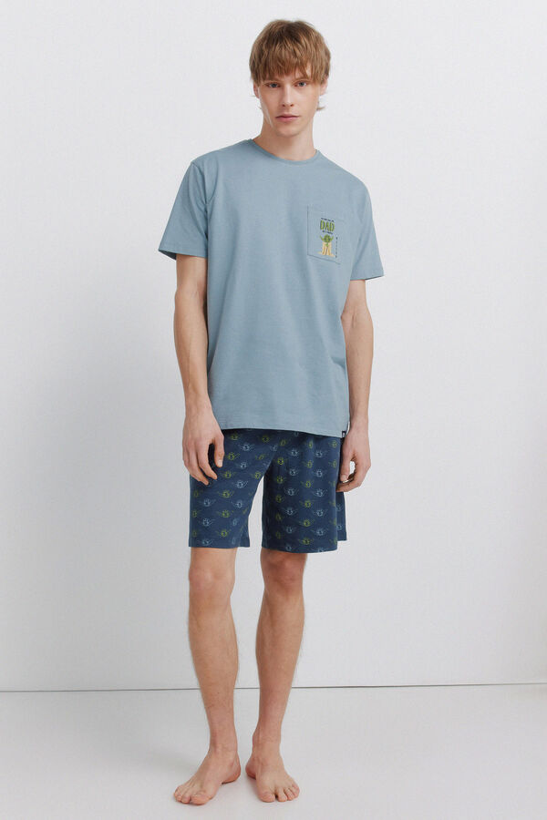 Springfield Pijama curto Star Wars azul