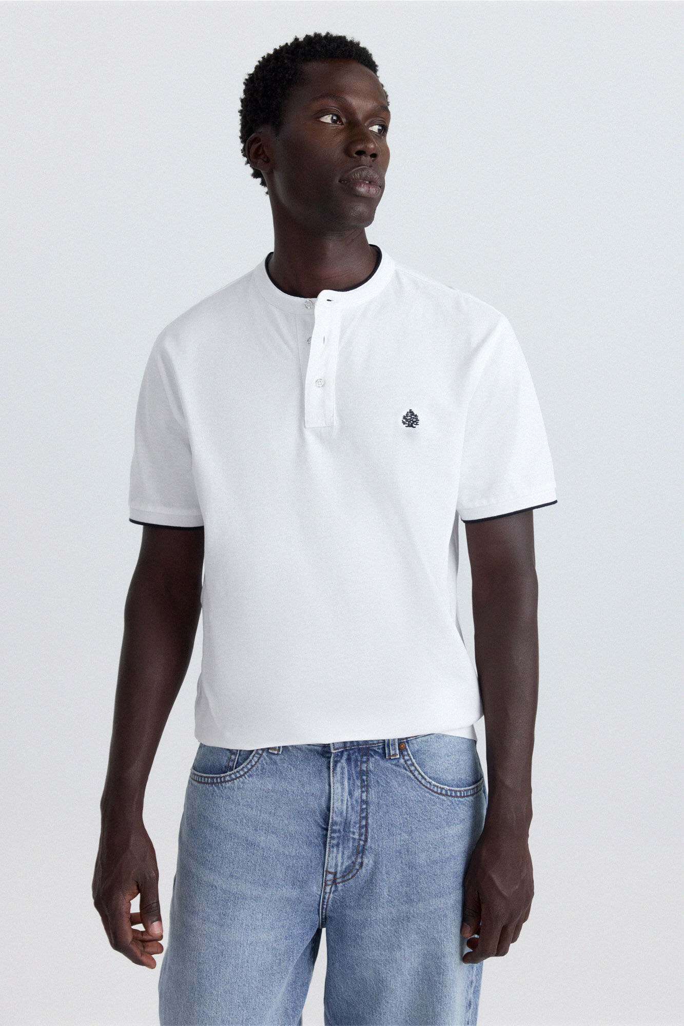 Springfield Polo em piqu&eacute; gola mao slim fit