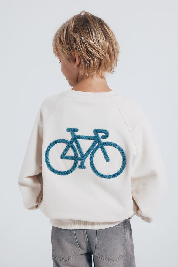 Springfield Kids Sweatshirt infantil capuz para ciclismo estampado