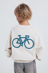 Springfield Kids Sweatshirt infantil capuz para ciclismo estampado