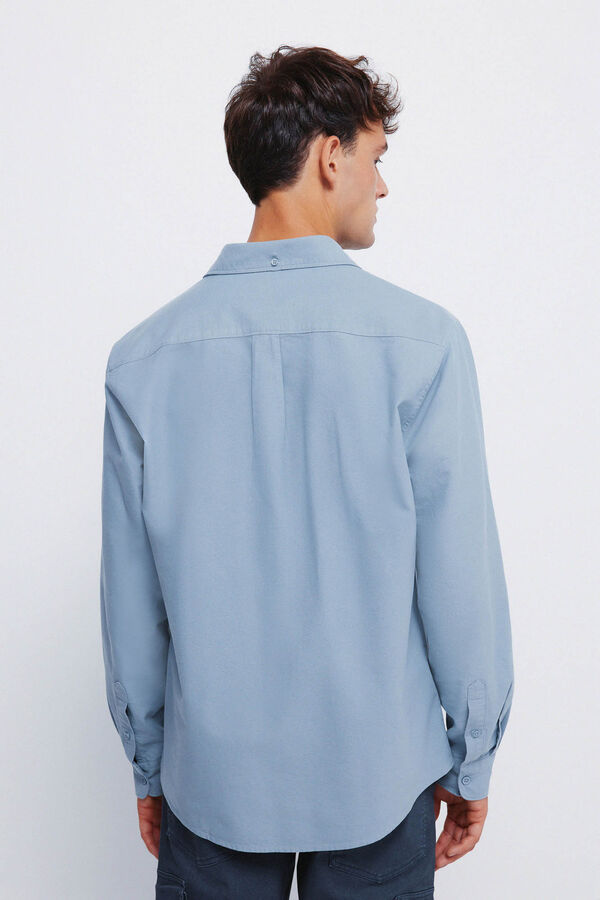 Springfield Camisa Oxford colorida azul