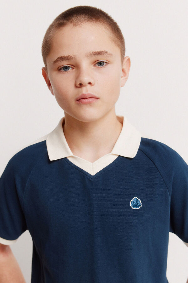 Springfield Kids Polo cortados y cosidos ni&ntilde;o azul