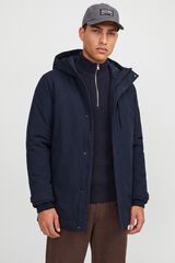 Jack & Jones Parka imperme&aacute;vel com capuz azul