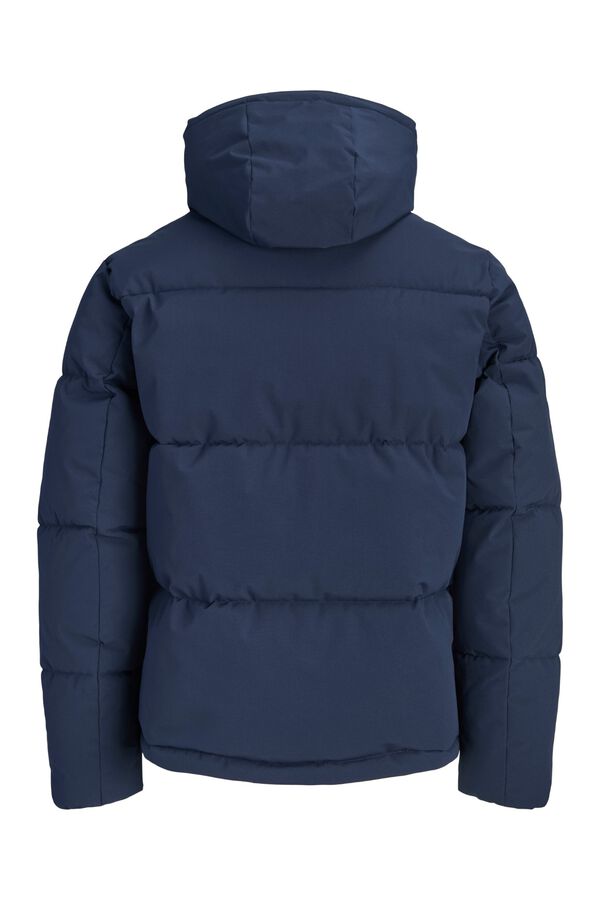 Jack & Jones Blus&atilde;o puffer com capuz azul