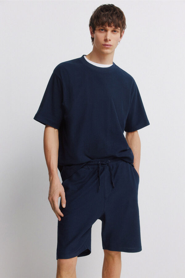 Springfield Bermudas de felpo azul