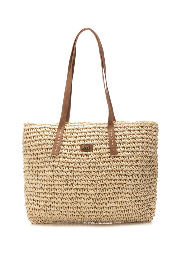 XTI Bolsa De R&aacute;fia bege